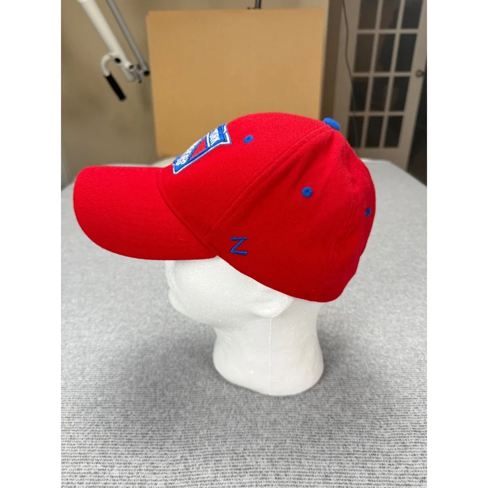 Zephyr New York Rangers NHL Hat Red Blue XL‎ Fitted Stretch Cap Hockey Logo